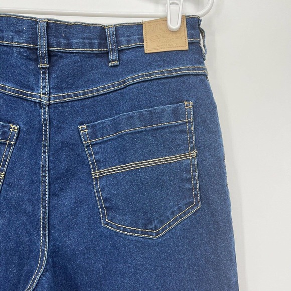 Duke Haband Classic Fit Jeans Men's Size 36 Straight Fit Dark Wash Stretch Denim - Picture 7 of 10